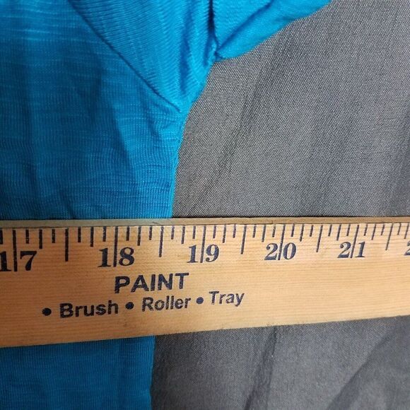 Color Story Large Electric Blue Short Sleeve Pocket Tee Shirt Top T Shirt NWOT - Picture 11 of 13